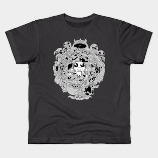 Binding of isaac Black & White Kids T-Shirt